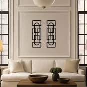 Wallity Zidna dekoracija Echo Forms 2li Set, 24 x 74 cm, 2 komada