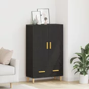 vidaXL vidaXL visok predalnik v črnem hrastu, 70x31x115 cm, narejen iz inženirskega lesa, (22046417)