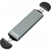MAIWO Eksterno kucište za M.2 NVME/SATA 3.2 Tip C/USB A K1683P2