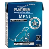 Platinum konzerva za pse Dog Menu Piletina i Riba - 375 g