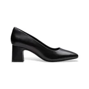 Clarks za ženske. 26183032 Fernie Court Usnjeni čevlji črna (38), Črna, 3 do 5 cm, Priložnostno, Stranka, Classic