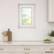 vidaXL Notranja barva okna za klet bela RISOR 50 x 80 cm