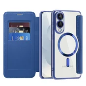 Torbica SmartMag Book s MagSafe tehnologijom i RFID novcanikom za Samsung Galaxy S25 Edge - blue