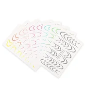 Gradientne vodne nalepke za nohte French Ombre French Smile Line komplet 8 barv STZ48STZ55