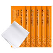 K&F 6pcs Cleaning cloth set needle a dust-free cleaning cloth dry cloth white 15*15cm