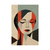 Canvas Slika na platnu Red lady, 100x150 cm
