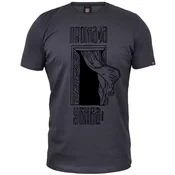 011Shop Muška majica kratkih rukava, Promaja ubiva, Tamnosiva