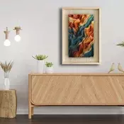 Wallity Dekorativna uramljena slika, 43x63cm, Šarena