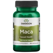 Swanson Maca Extract (perujska kreša), 500 mg, 60 rastlinskih kapsul