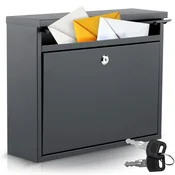 Northix Poštni nabiralnik 37,5x30,5x12 cm črn HM-860