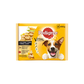 PEDIGREE Hrana za odrasle pse Piletina i Jagnjetina 4x100g