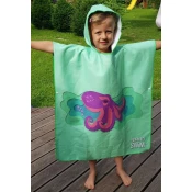 Borntoswim octopus poncho junior green s