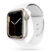 Silikonski pas za uro Apple Watch 7 41mm, SE/6/5/4 40mm in 3/2/1 38mm Smooth - bel