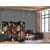 Paravan - Floral Illustration - Magnificent Flower Buds on a Turquoise Background 225x172
