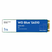 WD Blue SA510 SSD 1TB M.2 2280 SATA 6Gbps - unutarnji solid state disk