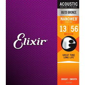 Set strun za akustično kitaro Nanoweb Medium Elixir (.013 - .056)