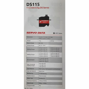 Servo Chaservo DS115, 23x11.5x24.5mm, 15g, 54Ncm@8.4V