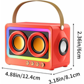 Generic Bluetooth zvočnik prenosni retro zvočnik budilka, (21124643)