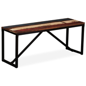 vidaXL klop iz trdnega predelanega lesa 110x35x45 cm