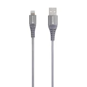 SKROSS Skross USB kabel USB 2.0 USB-C® vtič\, Apple Lightning vtič 1.20 m space siva okrogel\, prilagodljiv\, polimerna prevleka SKCA0015C-MFI120CN, (20415763)