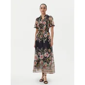 Hale Bob Poletna obleka with silk 4YPR654M Črna Regular Fit