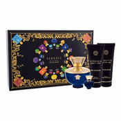 Versace Pour Femme Dylan Blue darilni set parfumska voda 100 ml + parfumska voda 5 ml + losjon za telo 100 ml + gel za prhanje 100 ml za ženske
