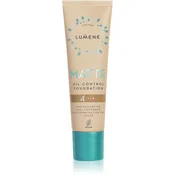 Lumene Matte Oil-Control Foundation fluidni tekoči puder za mastno in mešano kožo odtenek 4 Warm Honey