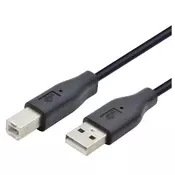 E-GREEN Kabl USB A - USB B M/M 3m crni