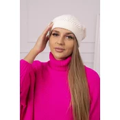 Kesi Womens cap Uliana K408 dark ecru