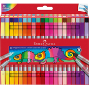 Faber-Castell	 - Flomastri Faber-Castell Pastel, obojestranski, intenzivni, 20 kosov