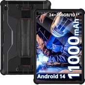 Oukitel OUKITEL RT9 24GB(6+18GB)/256GB/TF 1TB, 4G-LTE črna Trpežna tablica računalnik, 11000mAh 10.1 Android 14, (22112281)