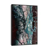 Canvas Slika na platnu Jaspis Peru, Sa ramom, 30 x 45 cm, Crni