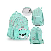 STARPAK Koala Turkizni nahrbtnik za šolarke z odsevniki, 1 predal + 2 žepa 40x29x20cm, 23 l