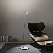 Top Light Puk! 80 talnih LED leč prozornih/matnih, belih/kromnih - Dnevna soba/jedilnica - Sodobni - bela mat, krom - Kovina