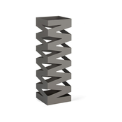 EVVIVA posoda za dežnik Zig Zag 15,5x15,5xh49cm, kvadratna, siva, kovina