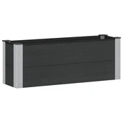 Povišena vrtna gredica Crna 100 x 30 x 36 cm