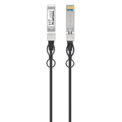 Intellinet 508421 optični kabel 2 m SFP+ Črna, Srebrna