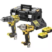 DeWalt Set akumulatorskog alata DCK2077P2T, aku bušilica DCD791 + aku udarni odvrtac DCF894 , 18V 2x5.0Ah