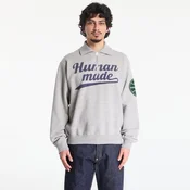 Mikina HUMAN MADE Half-Zip Sweatshirt Gray M
