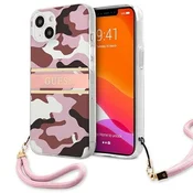 slomart Etui Guess Camo Strap Collection za iPhone 13 mini - roza