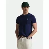 Polo Ralph Lauren Majica 710671438525 Mornarsko modra Slim Fit