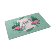 tulup.si Predpražnik Home sweet home Flamingos 150x100 cm