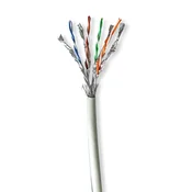 Nedis Omrežni kabel Roll | CAT7 | Popravljen | S/FTP | Goli baker | 50,0 m | Notranji | Okrogla | LSZH | Siva | Darilna škatla