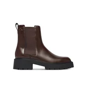 Calvin Klein Gležnjarji Chelsea Chunky Chelsea Boot Pol Lth HW0HW03267 Črna