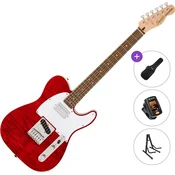 Fender Squier Affinity Series Telecaster FMT SH LRL Basic SET Crimson Red Transparent Elektricna gitara