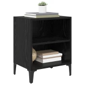 Nocni ormar 2 pcs Crni hrast 40 x 30 x 50 cm Konstruirano drvo