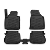 Rubber car mats VW Caddy 2010-2020 (5 seats, 2x sliding rear doors, original fixings)
