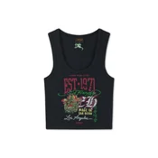 Ed Hardy Top zelena / rdeča / črna / bela