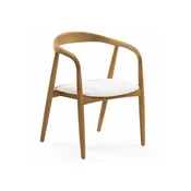 Stol Burleson 247 (Svetel les + Krema) Krema, Svetel les, 80x57x59cm, Blago, Lesen