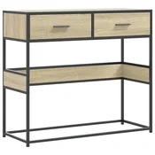 Vidaxl Klubska mizica sonoma hrast 90x35x80 cm inženirski les